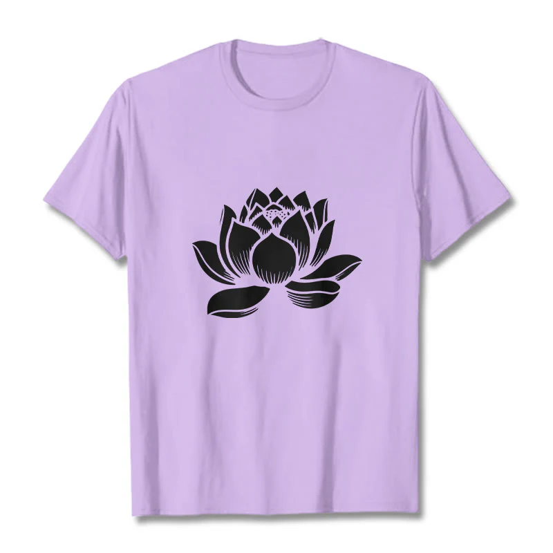 Koszulka z nadrukiem Buddha Stones Lotosu Kwiat T-shirt - Image 17