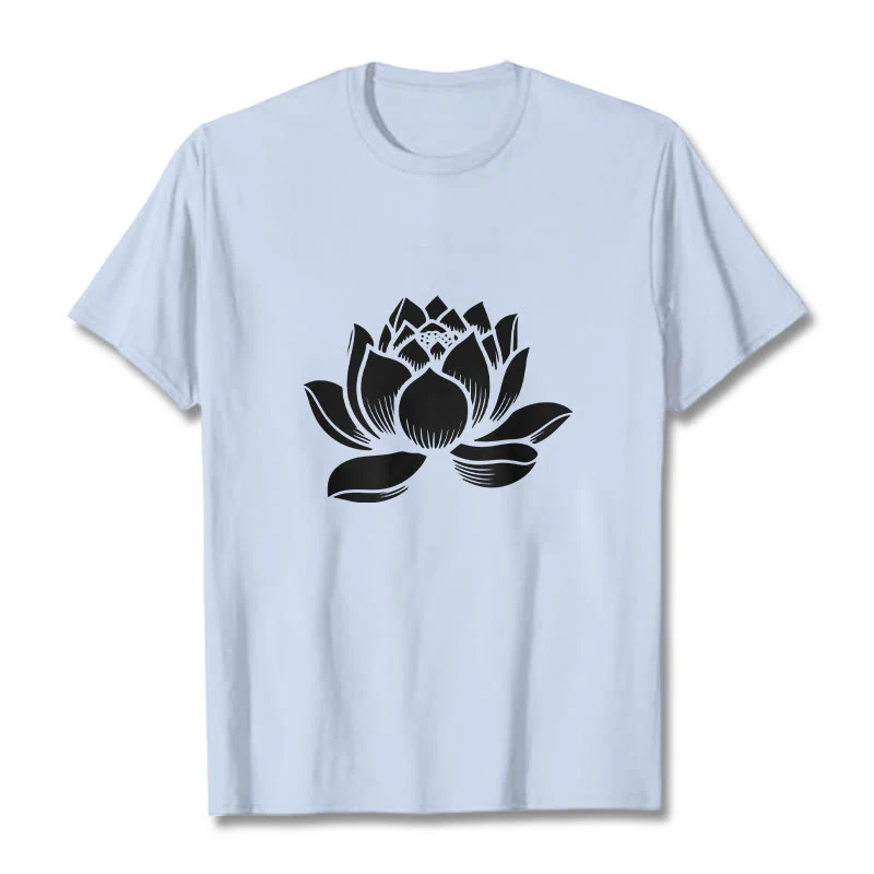 Koszulka z nadrukiem Buddha Stones Lotosu Kwiat T-shirt - Image 19