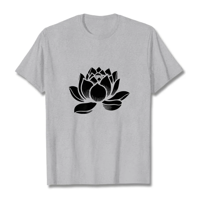 Koszulka z nadrukiem Buddha Stones Lotosu Kwiat T-shirt - Image 20