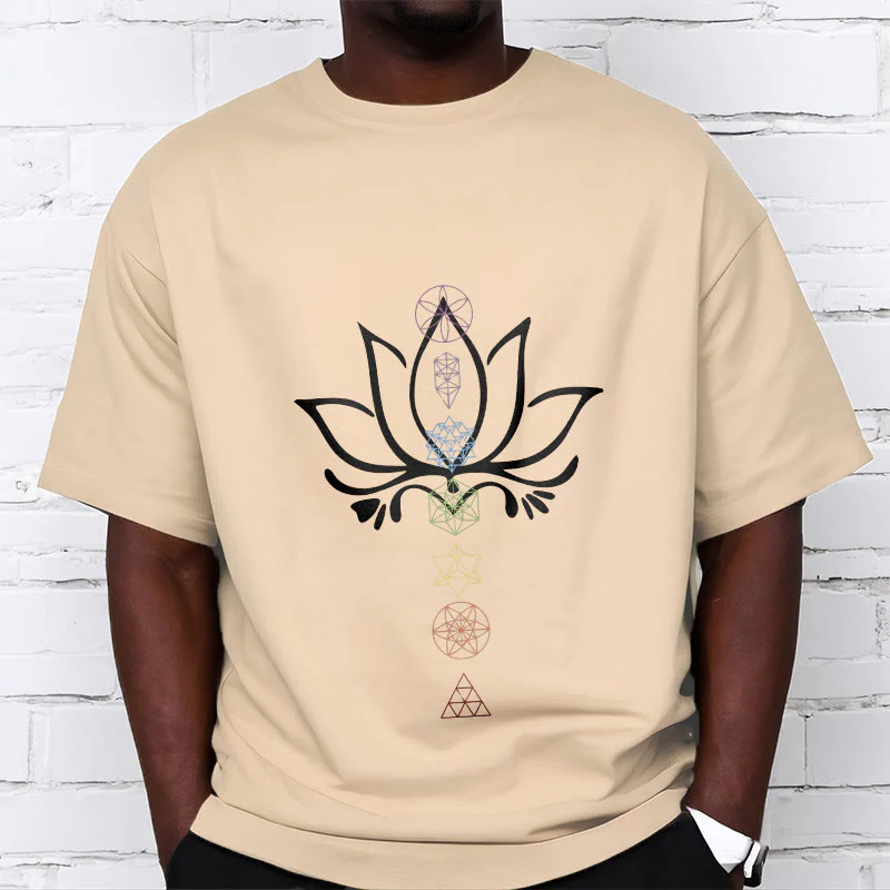 Koszulka z nadrukiem Buddha Stones Lotus Sacred Geometry - Image 10