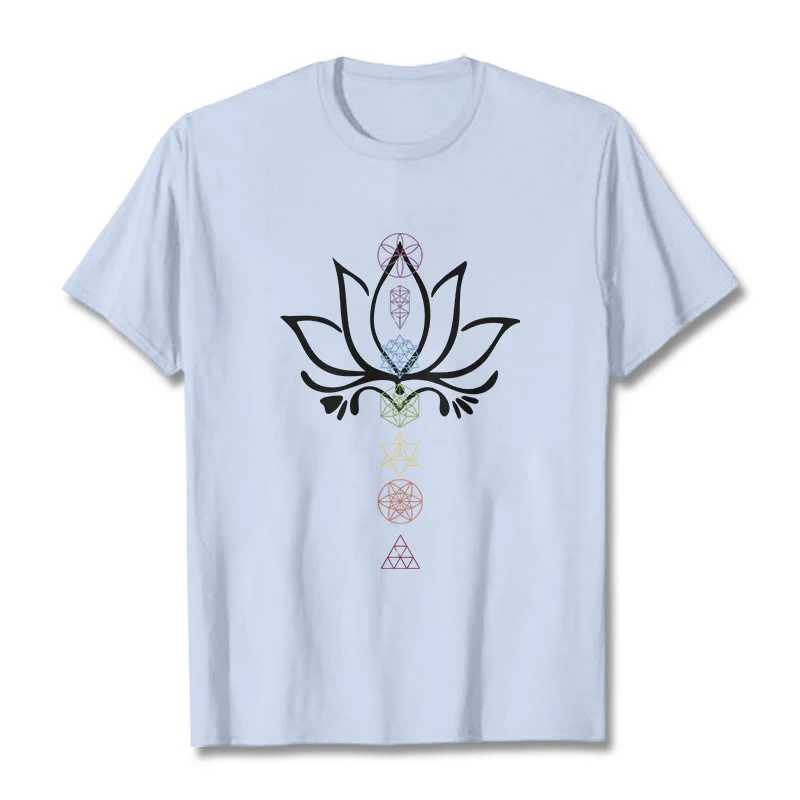 Koszulka z nadrukiem Buddha Stones Lotus Sacred Geometry - Image 19