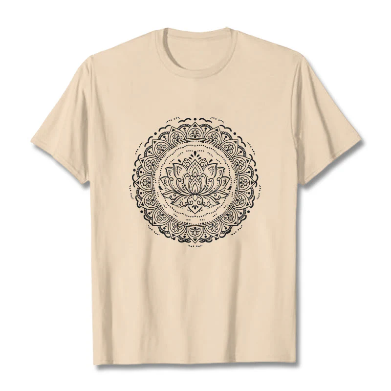 Koszulka z nadrukiem Buddha Stones Mandala Kwiat Lotosu - Image 9