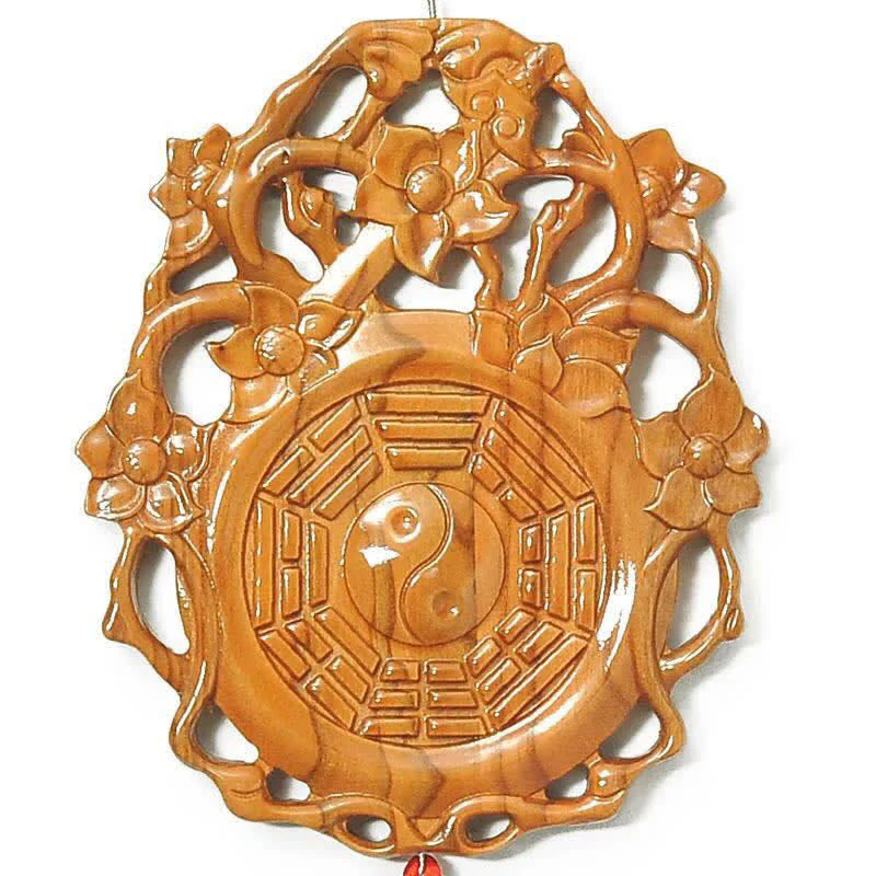 Mapa Feng Shui Bagua Peach Wood, chińska mapa równowagi energetycznej węzłów - Image 5