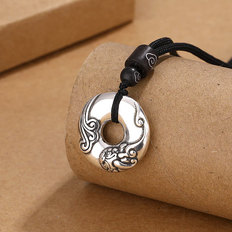 Naszyjnik z Buddha Stones PiXiu Peace Buckle Copper Wealth - Image 2