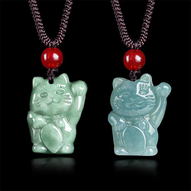 Naszyjnik z Buddha Stones z jadeitu i szczęśliwego kota, obfitość - Image 11