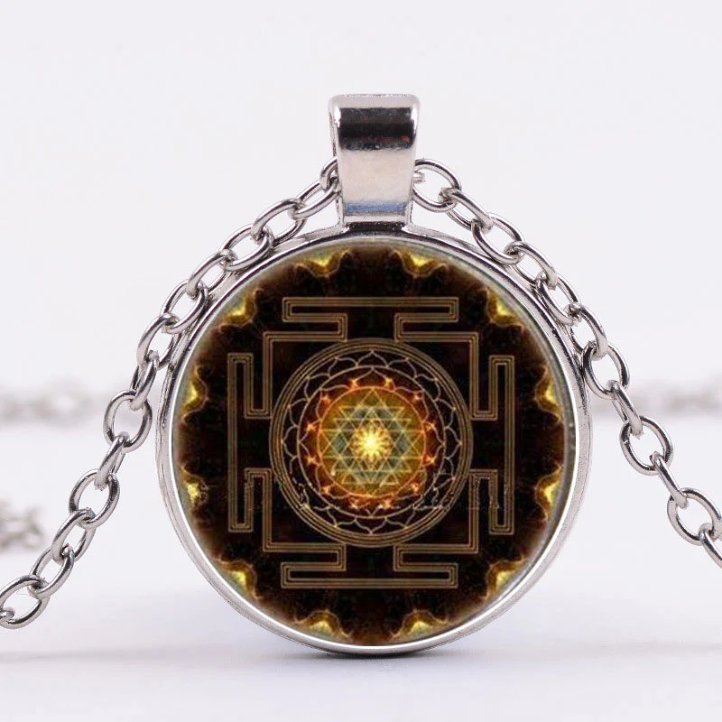 Naszyjnik z kamieniami szlachetnymi Sacred Sri Yantra Time - Image 2