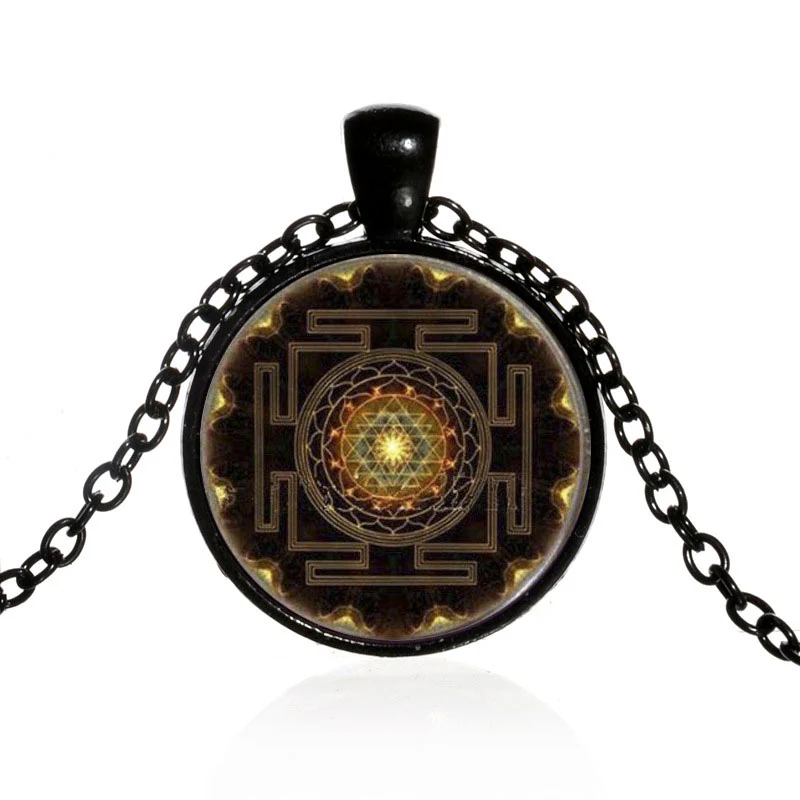 Naszyjnik z kamieniami szlachetnymi Sacred Sri Yantra Time - Image 3