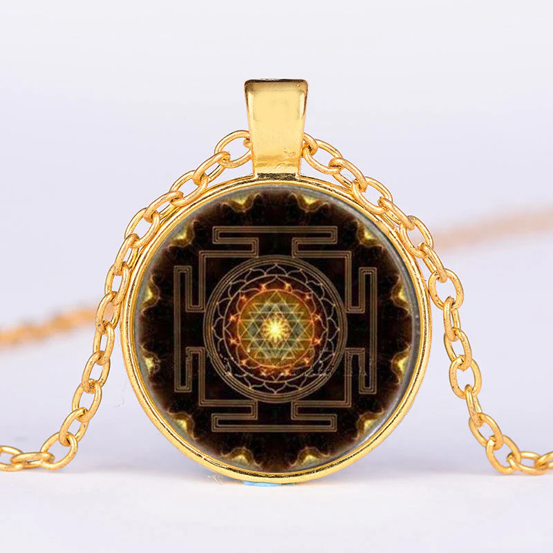Naszyjnik z kamieniami szlachetnymi Sacred Sri Yantra Time - Image 4