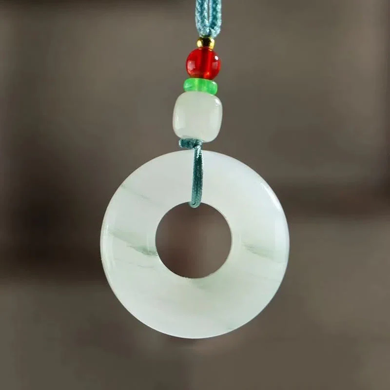 Naszyjnik z naturalnym jadeitem i klamrą pokoju, wisiorkiem na Buddha Stones - Image 8