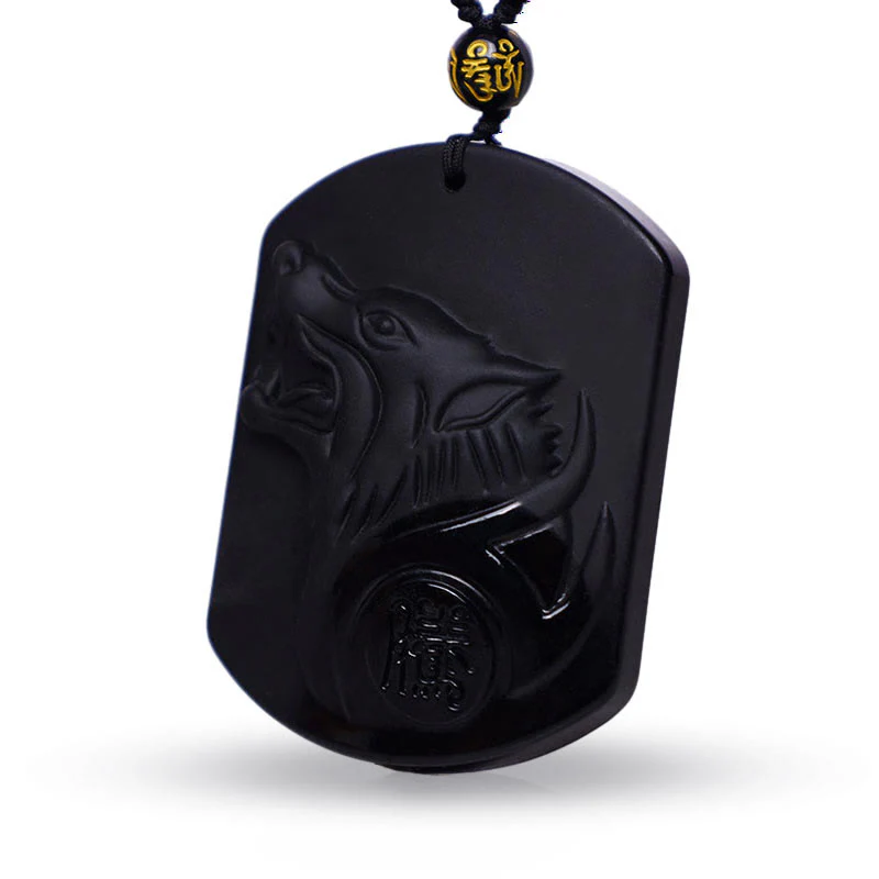 Naszyjnik z wisiorkiem oczyszczającym z czarnego obsydianu i Buddha Stones - Image 3