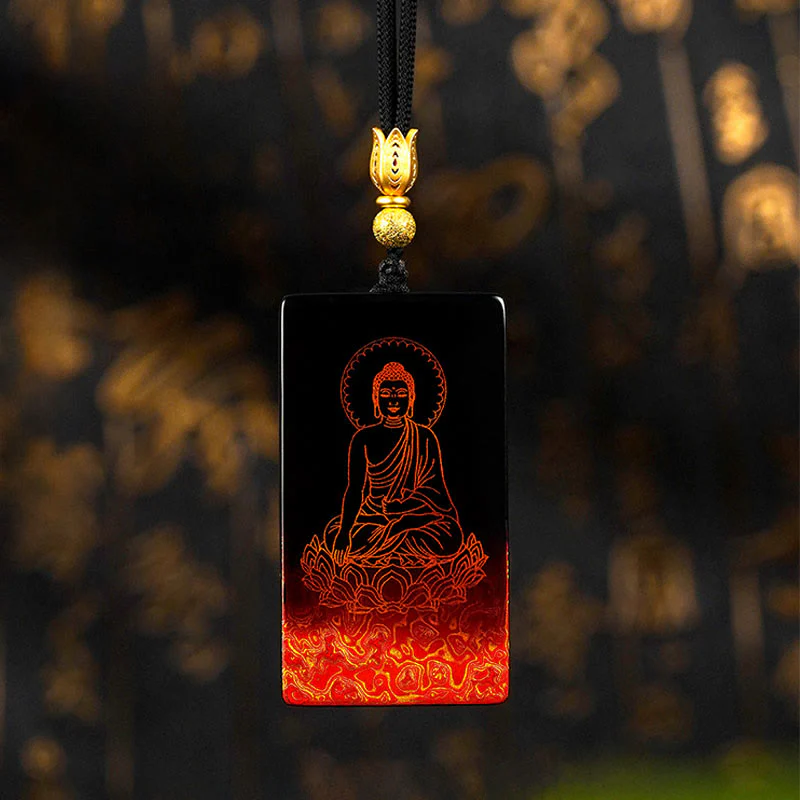 Naszyjnik z wisiorkiem z drewna sandałowego , Buddha Stones , chiński znak zodiaku, natalny Budda Fu - Image 20