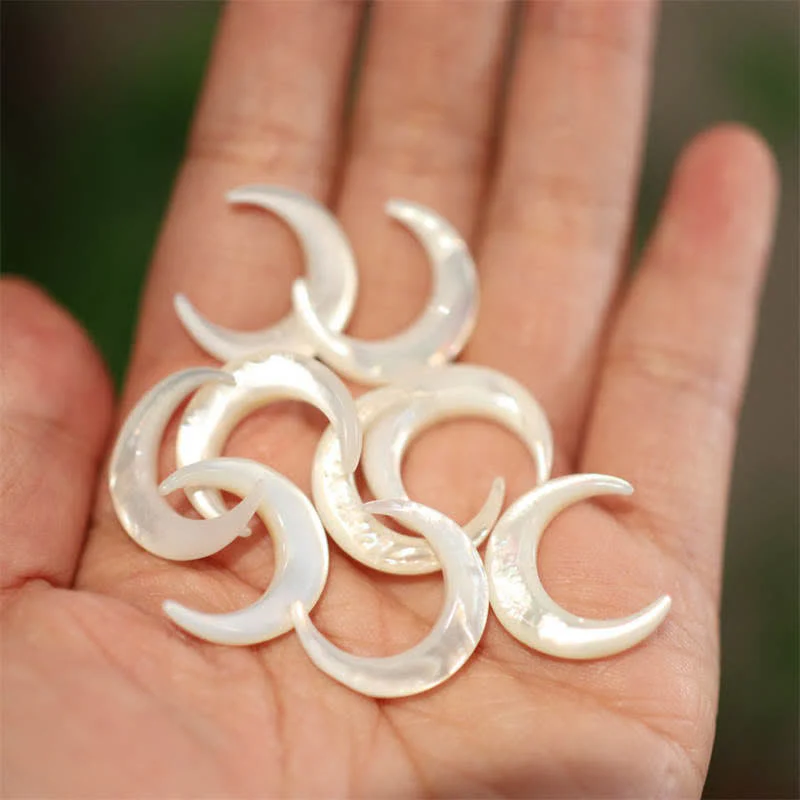 Naturalny Buddha Stones Tridacna z półksiężycem i naszyjnikiem z błogosławieństwem - Image 8