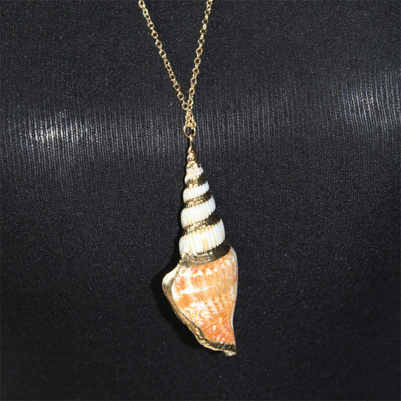 Naturalny naszyjnik z muszli Shankha Conch Shell z muszli morskiej - Image 11