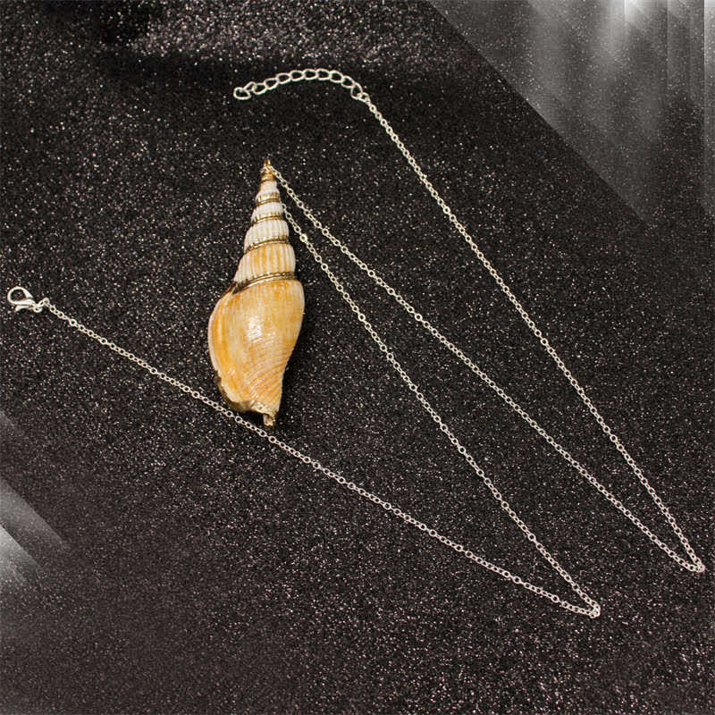 Naturalny naszyjnik z muszli Shankha Conch Shell z muszli morskiej - Image 16