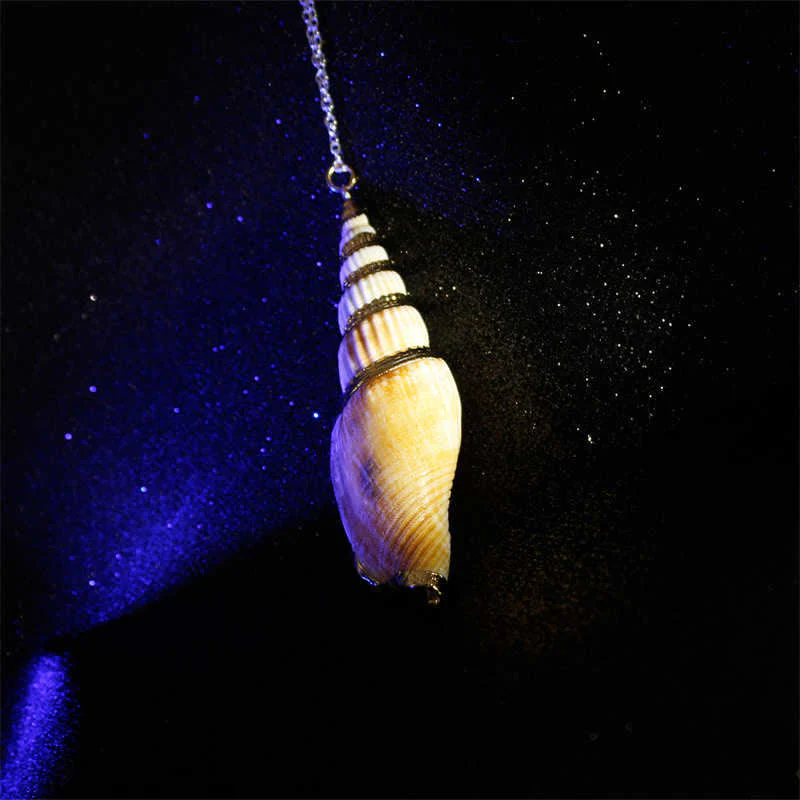 Naturalny naszyjnik z muszli Shankha Conch Shell z muszli morskiej - Image 9