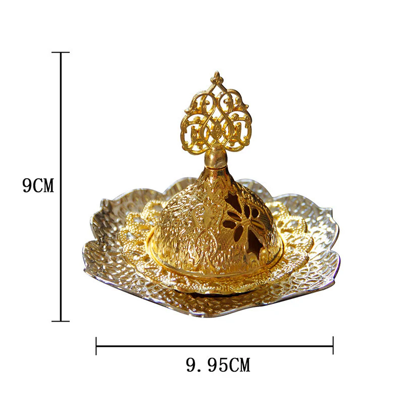 Podkładka pod kadzidło ze złotego liścia, duchowa, miniaturowa, stopowa, metalowa - Image 24