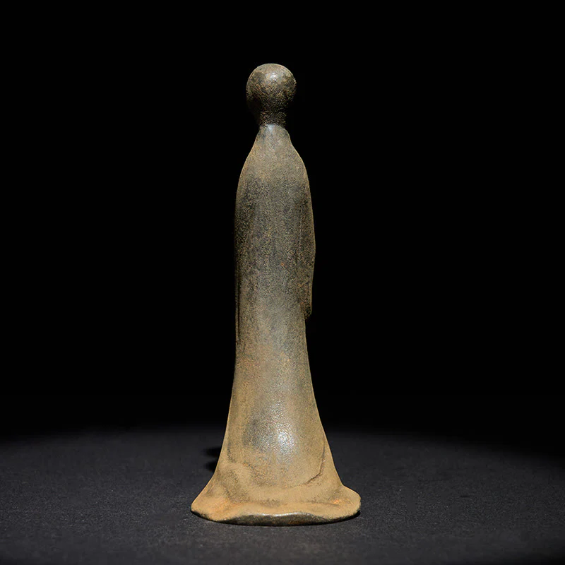 Ręcznie wykonany Buddha Stones , bezpostaciowy, wykonany z proszku żelaza i żywicy odlewanej w kolorze rdzy. - Image 3