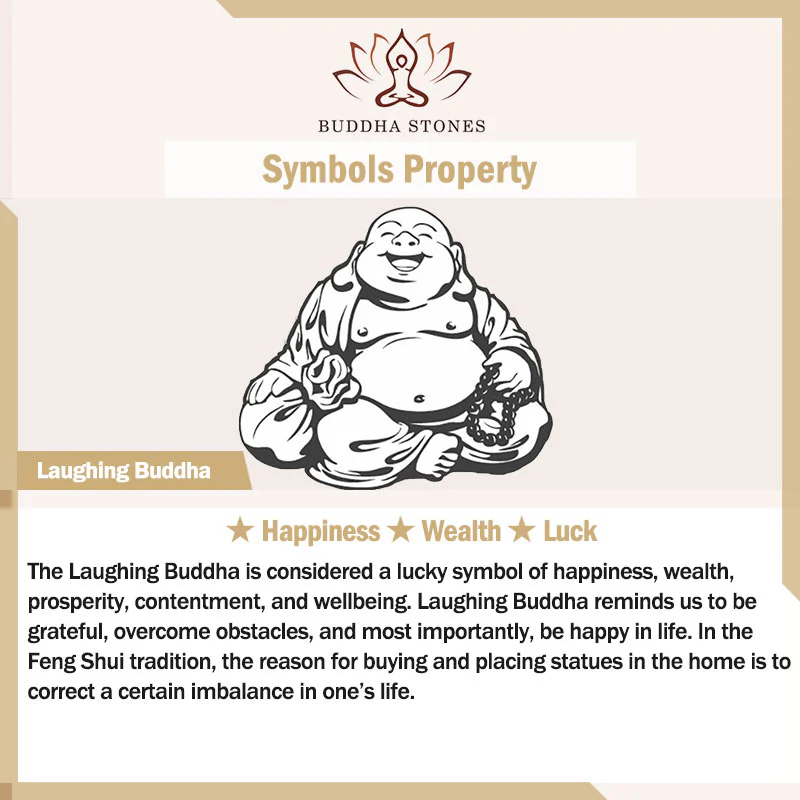 Śmiejący się Budda Hetian Jade Luck Naszyjnik Koralikowy Łańcuch Wisiorek - Image 6