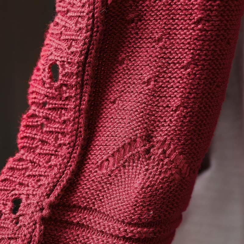 Sweter kardigan z długim rękawem i kieszeniami z dzianiny Buddha Stones Fall Lace Buttons Cotton - Image 11