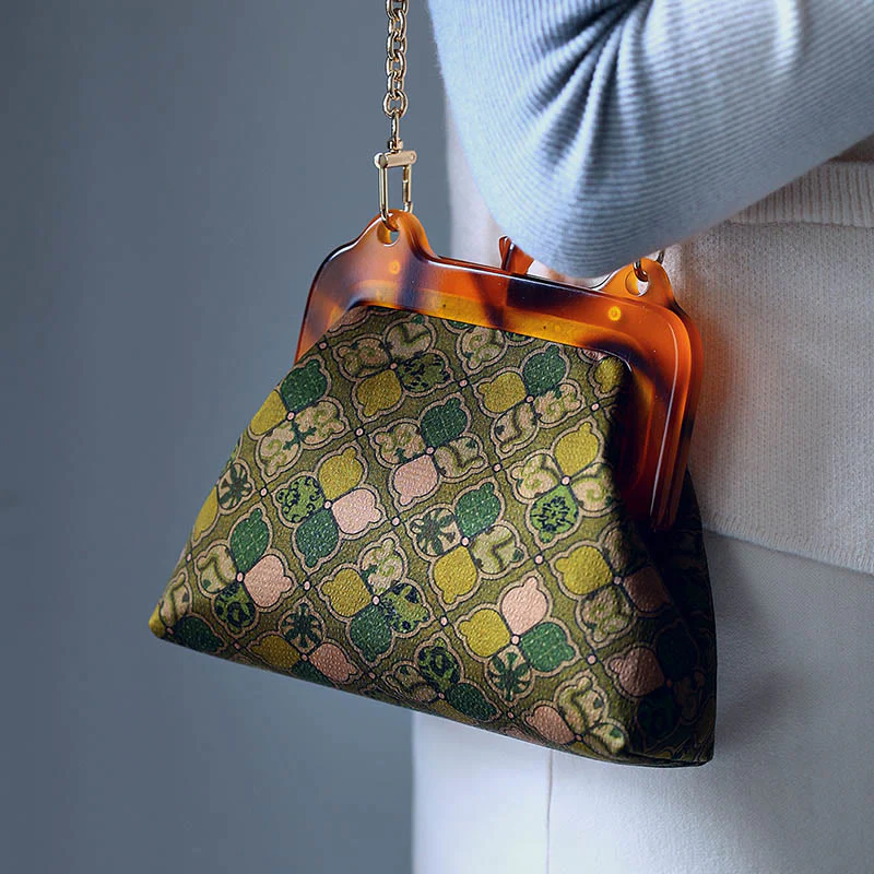 Torebka Buddha Stones Liście Metalowy Łańcuch Crossbody Torba Torba Na Ramię Torba Na Telefon Komórkowy - Image 10