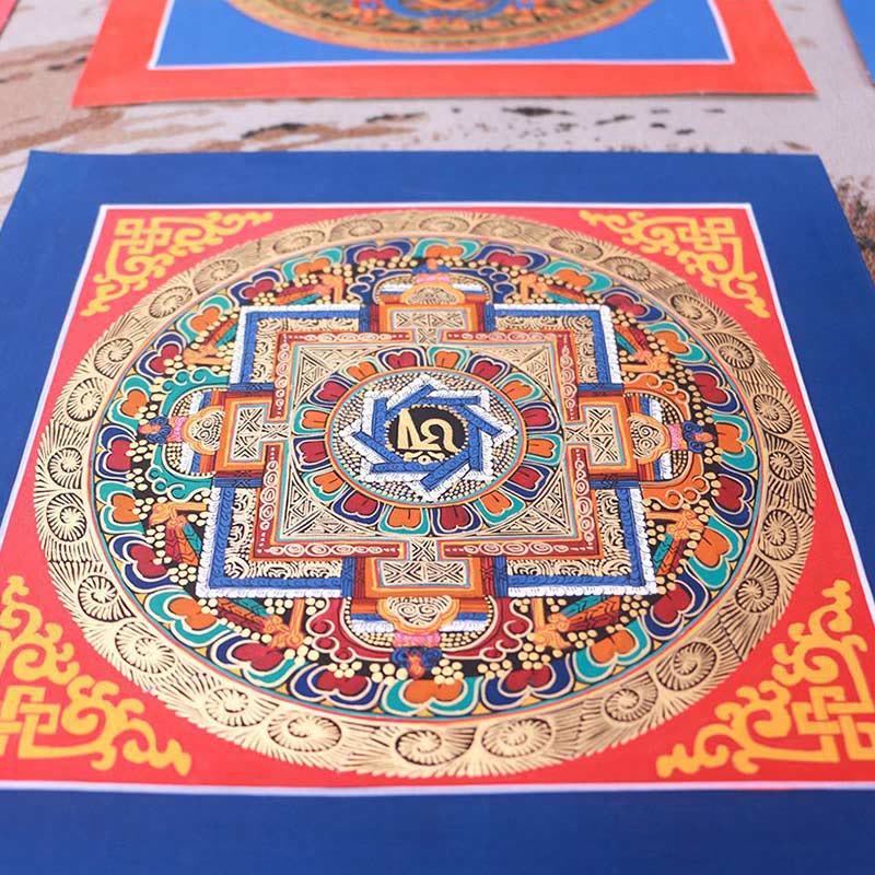 Tybetański ręcznie robiony obraz thangka Blessing Thangka Blind Box Losowy wzór kolorystyczny - Image 11