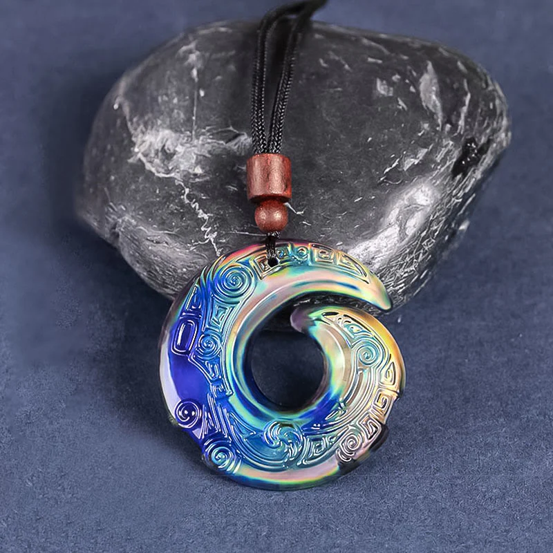 Zmieniający kolor szczęścia poprawia wzór naszyjnika Liuli Crystal Pendant - Image 13